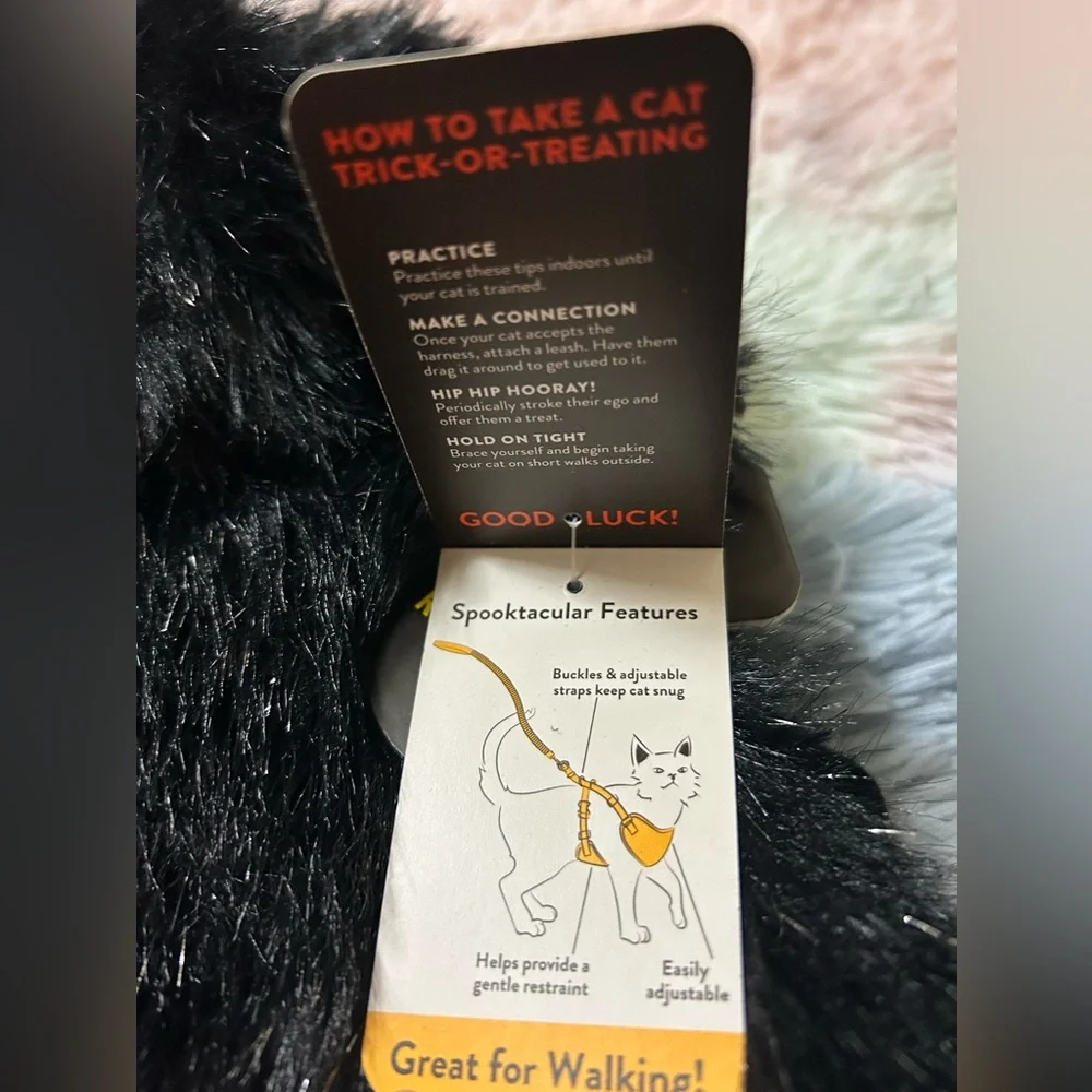 Thrills & Chills Black Cat Costume Harness and Leash